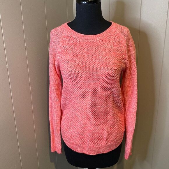 Perfect Pullover Women’s Medium Crochet Long Sleeve Sweater Crewneck - Picture 1 of 9